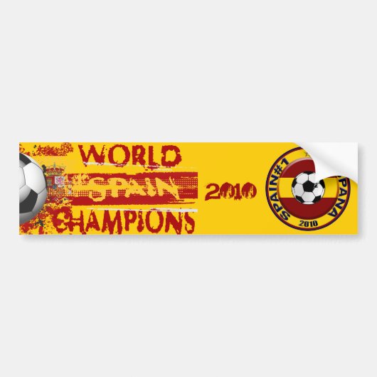 Spanien-Welt verficht Schmutz-Geschenk 2010 Autoaufkleber (Vorne)