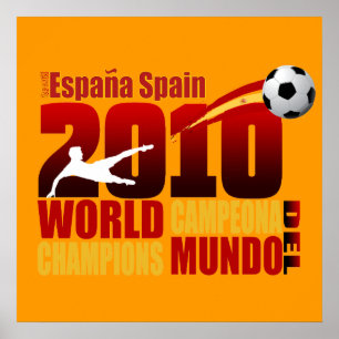 Spanien Weltmeister 2010 España Campeona del Mun Poster