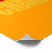 Spanien Weltmeister 2010 España Campeona del Mun Poster (Ecke)