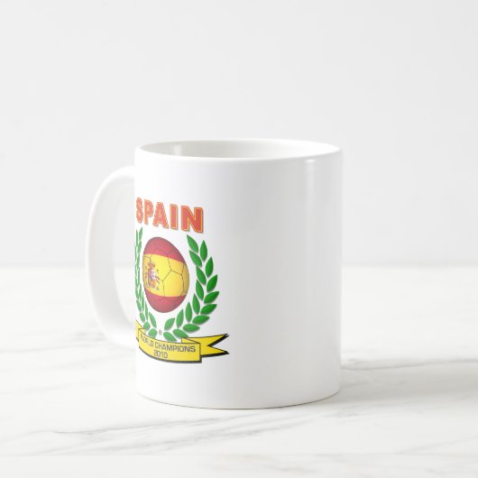 Spanien-Weltmeister 2010 Kaffeetasse (Vorderseite Links)