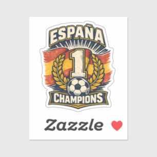 Spanien Weltmeister Vintage Fußball-Abzeichen R Aufkleber