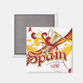 Spanien Weltmeisterschaft 2010 Magnet (Vorderseite/Rückseite)