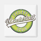Spanien Wonderlust erkunden Magnet (Vorne)