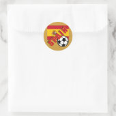 SPANIEN World Soccer Fan Tshirts Runder Aufkleber (Tasche)