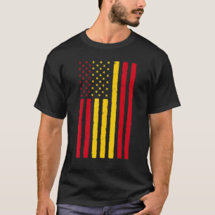 Spanien Wurzeln Usa Flagge Erbe Halb Spanisch Amer T-Shirt
