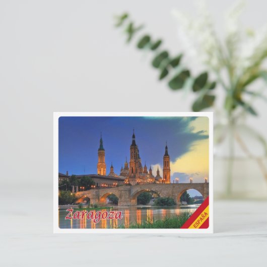 Spanien - Zaragoza - Postkarte (Stehend Vorderseite)