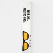 Spanien zeigt benutzerdefiniertes Text- und Farbba Banner (Vertikal)