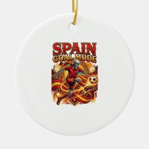 Spanien Ziel Modus Skelett Stürmer Nationen Street Keramik Ornament