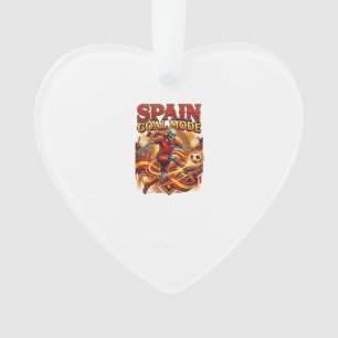 Spanien Ziel Modus Skelett Stürmer Nationen Street Ornament