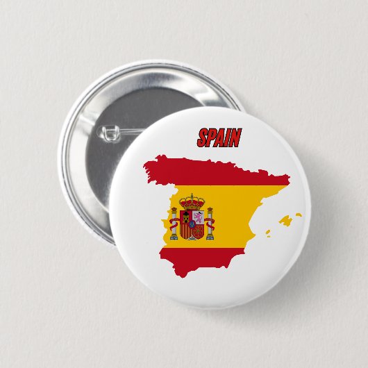 Spanienflagge Button (Vorne & Hinten)
