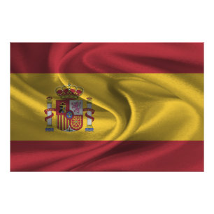 Spanienflagge Fotodruck