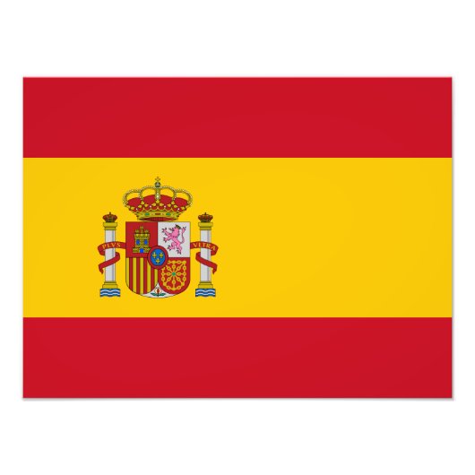 Spanienflagge Fotodruck (Vorne)