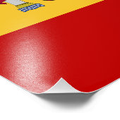 Spanienflagge Fotodruck (Ecke)