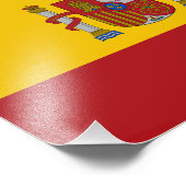 Spanienflagge Fotodruck (Ecke)