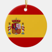 Spanienflagge Keramik Ornament (Vorne)