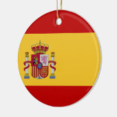 Spanienflagge Keramik Ornament (Links)