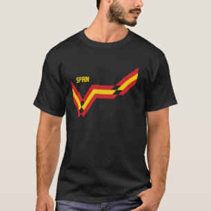 Spanienflagge Lustige spanische Herkunft Wurzeln V T-Shirt
