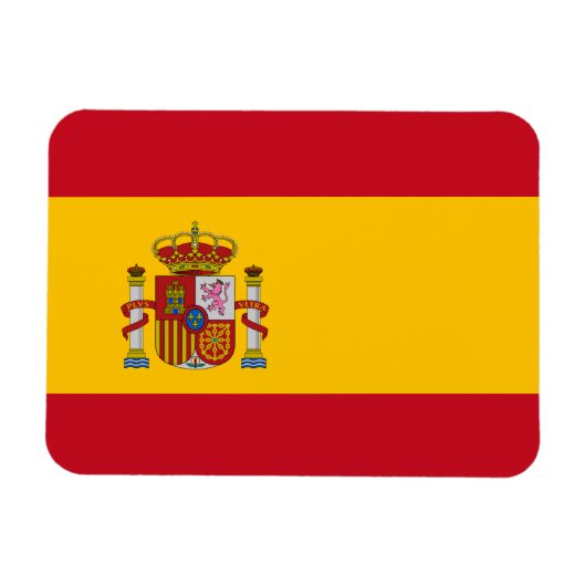 Spanienflagge Magnet (Horizontal)