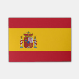 Spanienflagge nach dem Ende der Produktkennzeichnu Post-it Klebezettel