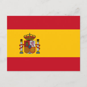 Spanienflagge Postkarte