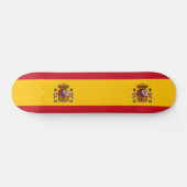 Spanienflagge Skateboard (Horizontal)