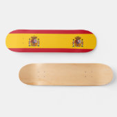 Spanienflagge Skateboard (Horizontal)
