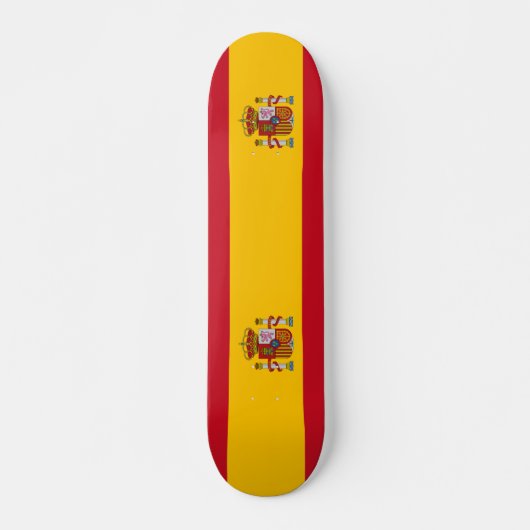 Spanienflagge Skateboard (Vorne)