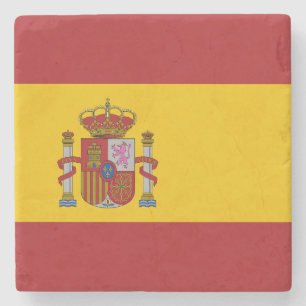 Spanienflagge Steinuntersetzer