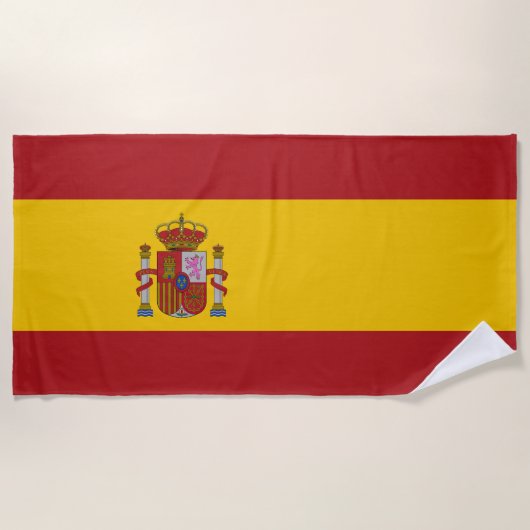 Spanienflagge Strandtuch (Vorderseite)