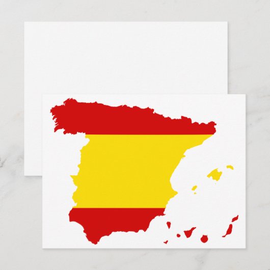 SPANIENKARTE POSTKARTE (Vorne/Hinten)