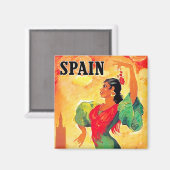 Spaniens Reisemagnet Magnet (Vorderseite/Rückseite)