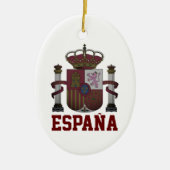 SPANIENWappen Keramik Ornament (Vorne)