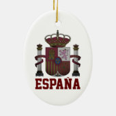 SPANIENWappen Keramik Ornament (Hinten)