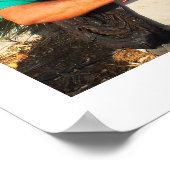 Spanier mit Grapefruits Poster (Ecke)