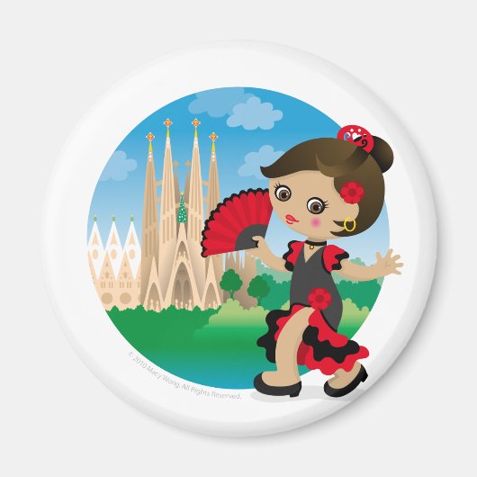 Spanierin Magnet (Vorne)