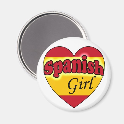 Spanierin Magnet (Vorderseite/Rückseite)
