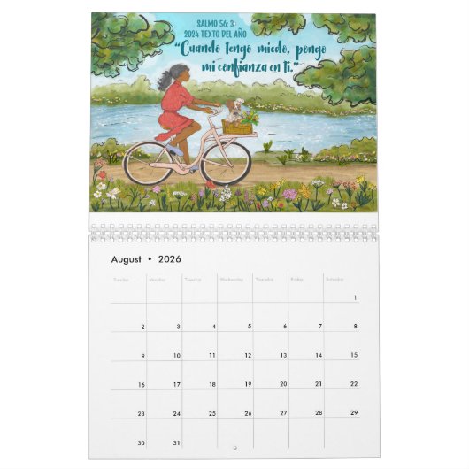 Spanisch 2024 Jahr Text S 56:3 Kalender (Aug 2026)