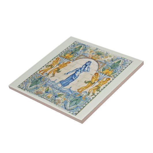 Spanisch 20. Jahrhundert Barcelona Fliese (Seite)