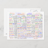 Spanisch 4 mutige Leute Postkarte (Vorne/Hinten)