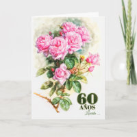 Spanisch 60. Geburtstag Vintage Rose Garten Name