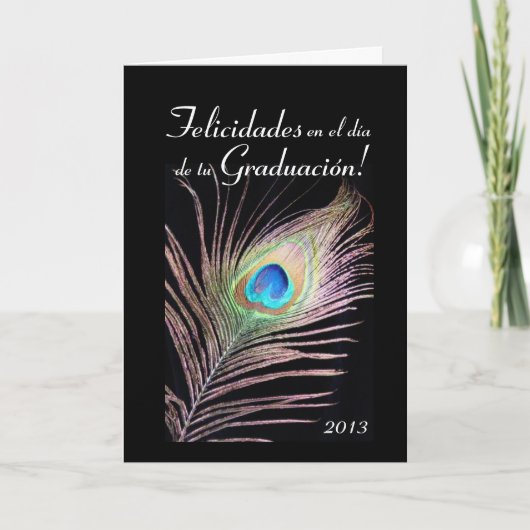 Spanisch: Abschluss Graduacion/2013 Karte (Vorderseite)