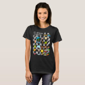 Spanisch Alphabet Briefe mit Bildern. Denken Sie a T-Shirt (Vorne ganz)