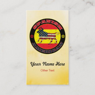 Spanisch American Bull Custom Business Cards Visitenkarte