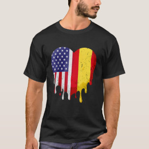 Spanisch American Patriot Grown Country Melting He T-Shirt