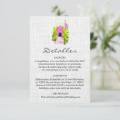 Spanisch, Aquarellpinke Kapelle Hochzeit Details Dankeskarte (Stehend Vorderseite)