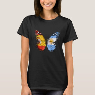 Spanisch-Argentinische Flaggenschmetterling T-Shirt