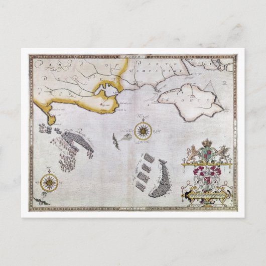 SPANISCH ARMADA, 1588 2 POSTKARTE (Vorderseite)