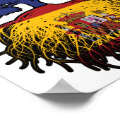 Spanisch Australien Treots Flag Poster (Ecke)