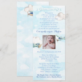 Spanisch Bautizo 1er Año Taufe 1. Geburtstag Party Einladung