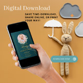 Spanisch Bautizo Foto Grüne Landschaft Einladung